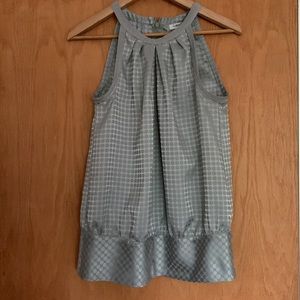Calvin Klein silver grey halter top